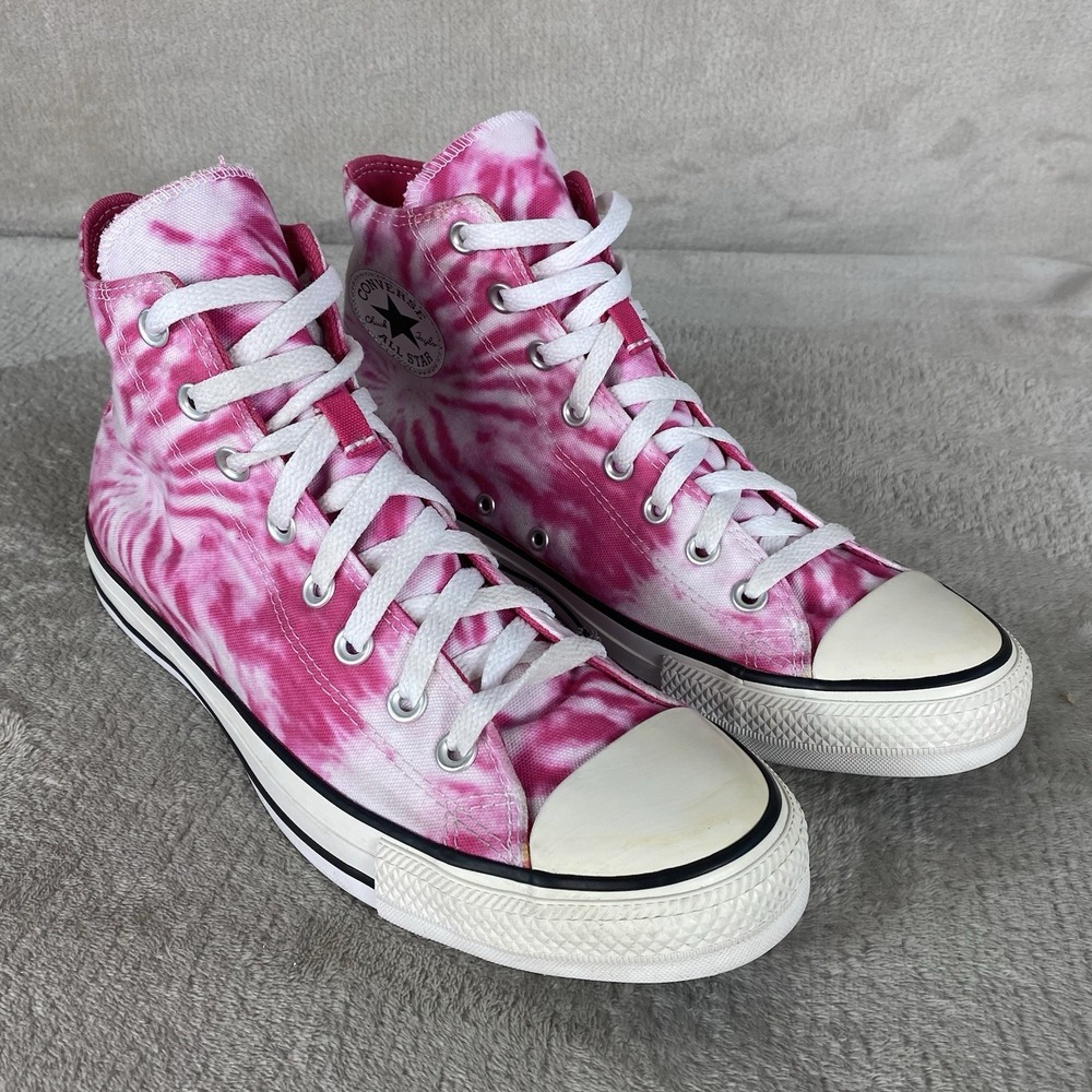 Converse Chuck Taylor High Twisted Summer Shoes M 10 / W 12 PInk Tie Dye NEW